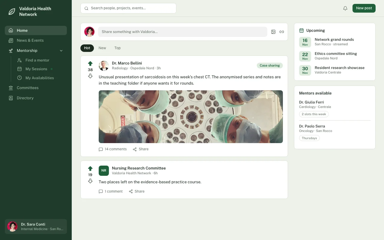 Valdoria Health Network: home page