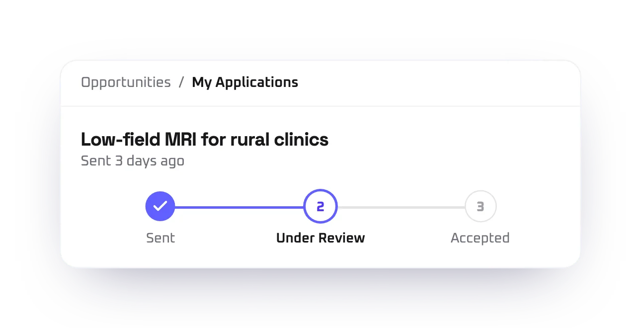 Product screen: See where it stands